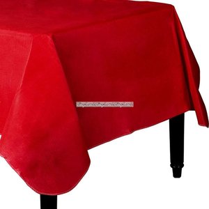 Äppleröd bordsduk i vinyl med baksida av flanell - 132cm x 228cm Äppleröd bordsduk i vinyl med baksida av flanell - 132cm x 228cm
