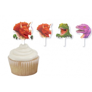 Dino Blast muffins/cupcake- dekorationer - 12 st