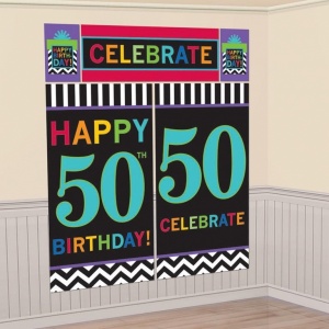 50-års födelsedag dekorbakgrund