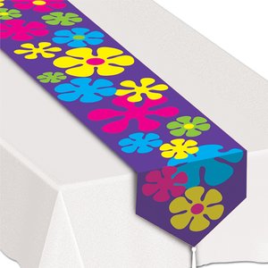 Bordslöpare blommig retrostil Bordslöpare blommig retrostil