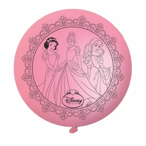 Disney prinsessa glittriga punchballonger - latex - 4 st