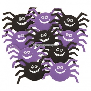 Spindlar pappfigurer halloween dekoration - 10 st