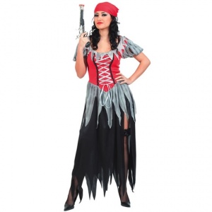 Piratkvinna - maskeraddräkt klänning Piratkvinna - maskeraddräkt klänning