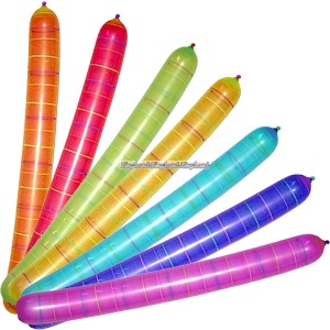 Raket ballonger blandade färger - latex - 2 st