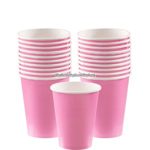 Ljusrosa pappersmuggar 266 ml -20 st Ljusrosa pappersmuggar 266 ml -20 st
